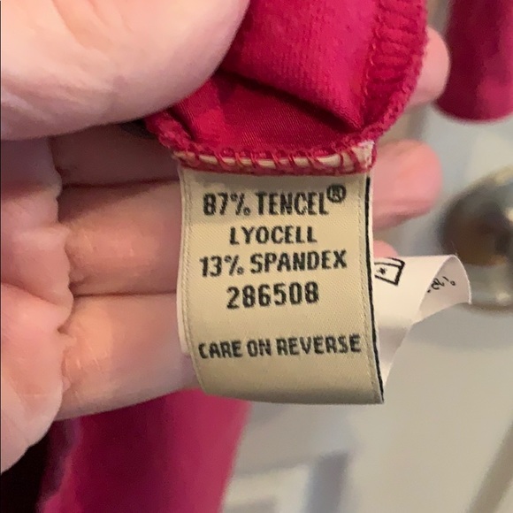 LLBean Belted Tencel Shirt Dress 3/4 sleeve - Picture 5 of 5